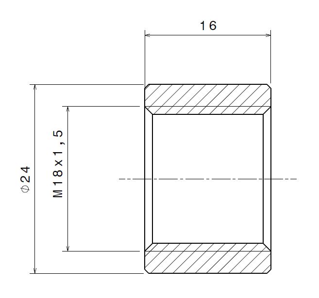 Přivařovací adaptér pro lambda sondu (M18x1,5)